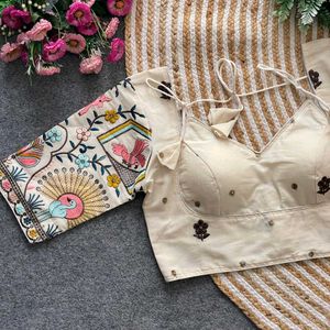 Embroidered Blouse with Sleeves
