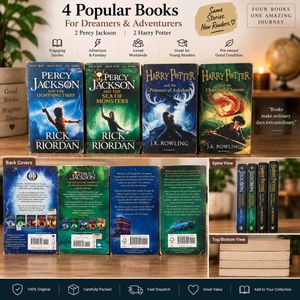 4 Popular Books: Percy Jackson & Harry Potter