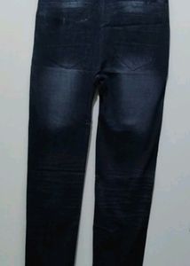 NGal Denim Print Black Grey Legging Jeggings
