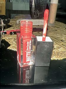 Matte Liquid Lip Gloss - Red