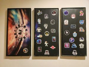 Set of 3 interstellar MOVIE Themed CANVAS