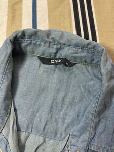 ONLY Denim Button-Up Shirt boxy look