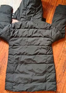 Black Puffer Jacket with Hood