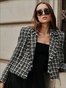 Zara Tweed Cropped Jacket