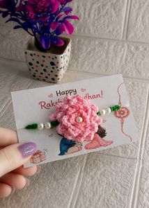 Handmade crochet rakhi