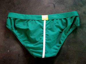 Men's sexy Gun egg split briefs