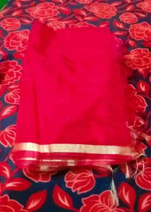 Elegant Teal Saree with Silver Checks