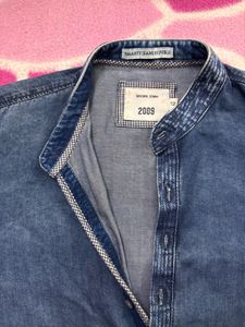 Denim Collar Shirt
