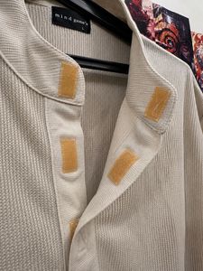 Men's Beige Henley Shirt