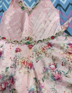 Beautiful Pink Floral Lehenga Choli