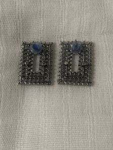 Sparkling Black Stud Earrings