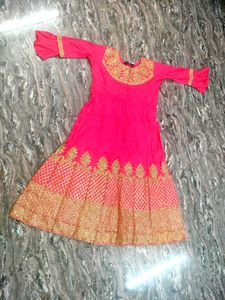 Beautiful Pink & Gold Embroidered Lehenga