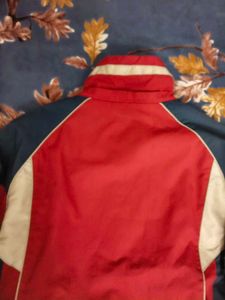 Men's Red &amp; Navy Colorblock Jacket