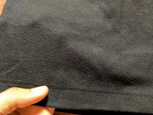 Black Fitted Round-Neck Top | Long Sleeves