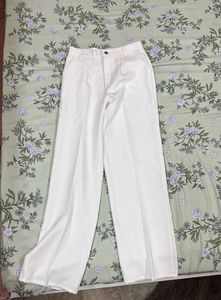 Classic White Wide-Leg Pants
