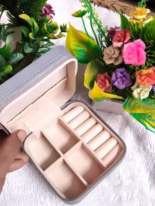 Small Travel Jewellery Organiser Box, PU Leather,
