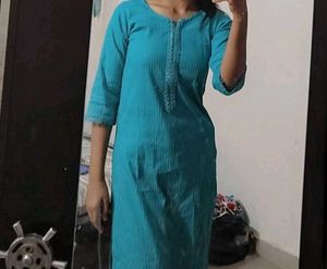 Blue Striped Kurta