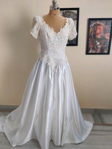Vintage Satin Wedding Dress
