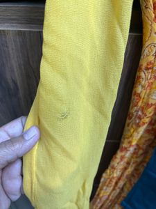 Vibrant Yellow Printed Kurta Set