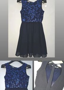 Sparkly Navy Party Dress