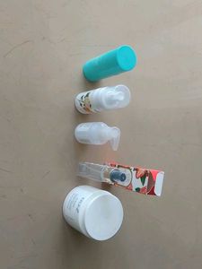 Assorted Skincare Products empty bottles