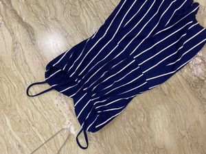Striped playsuit