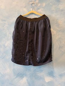 Navy blue Sequin Skirt