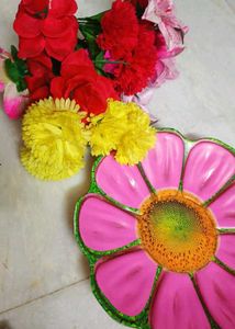 Fruit Basket And Flower Combo