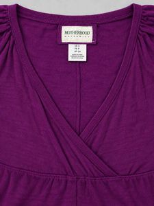 V-Neck Purple Tunic Top