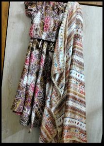 Bohemian Patchwork Maxi Skirt and blouse