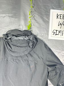 Quechua black waterproof hiking jacket