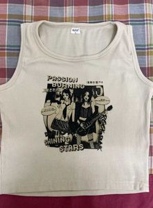Anime Graphic Crop Top