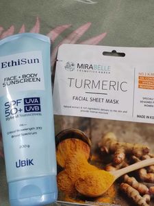 EthiSun Face + Body Sunscreen & Mirabelle Mask