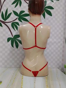 (1441)Red Sheer Lingerie Set