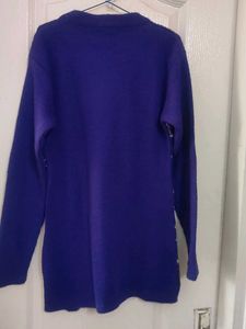Stylish Blue Patterned Sweater