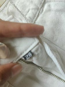 White Cargo Jeans
