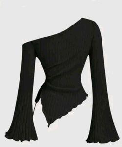 Off-Shoulder Long Sleeve Top
