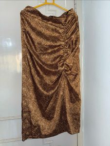 Sparkly Ruched Midi Dress