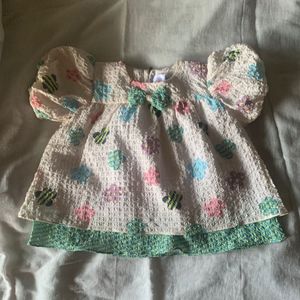 Cute Baby Girl's Textured Dress
