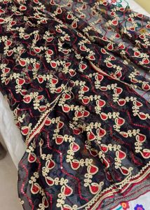 Embroidered saree