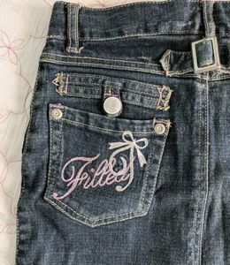 Cute Embellished Denim Skirt