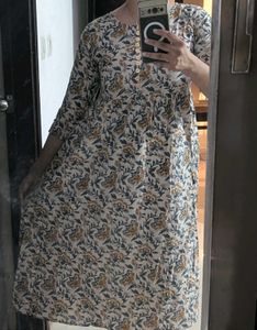 Floral Print Cotton Kurti
