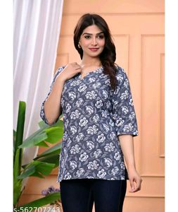 Stylish Floral Print Kurti