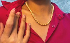 Beige Pearl Necklace