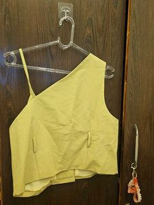 Stylish Asymmetrical Buttoned Top