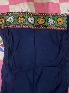 Stylish Blue Kurta with Mirror Work