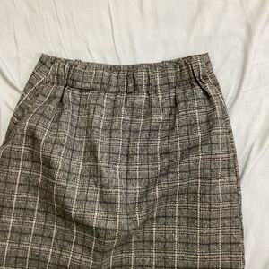 Korean Plaid Formal Skorts