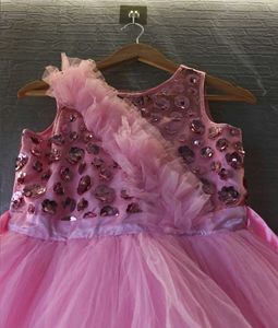 brand new partywear girls long dress upto 12 years