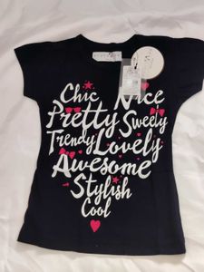 Chic Navy Blue Graphic T-Shirt