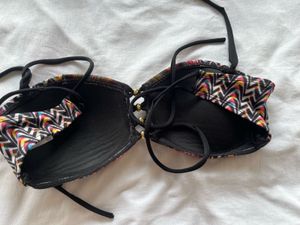 Colorful Pattern Paded  Bikini Top